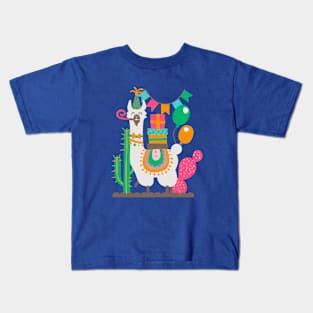 Party llama Kids T-Shirt